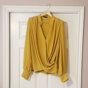 Drapey Goldenrod Blouse